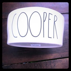 Rae Dunn Cooper dog bowl